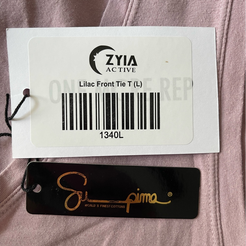 ZYIA Light Purple Tie Front Tank Top
